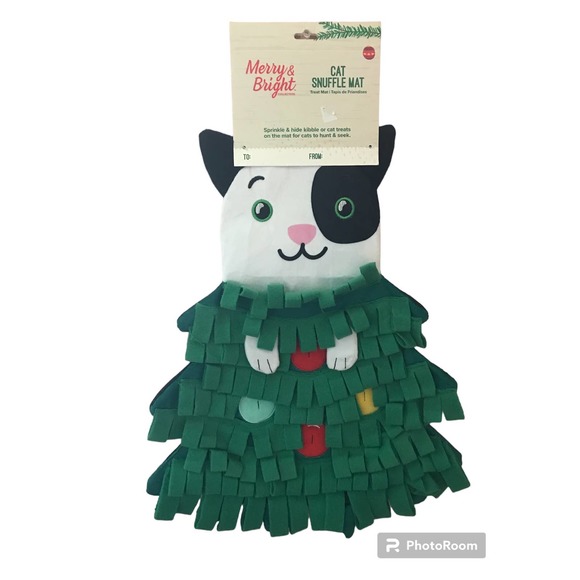 NWT Merry & Bright Cat Snuffle Toy Treat Mat - Picture 1 of 9